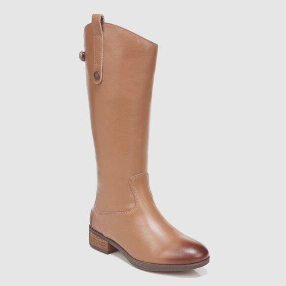 NWT Sam Edelman Penny Mini Brown Leather Boots Toddler Girl 11 - Picture 1 of 14